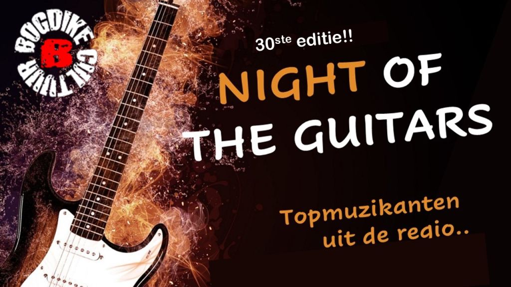 30 ste editie Night of the Guitars op 4 januari 2025 in Brouwhotel Parkzicht